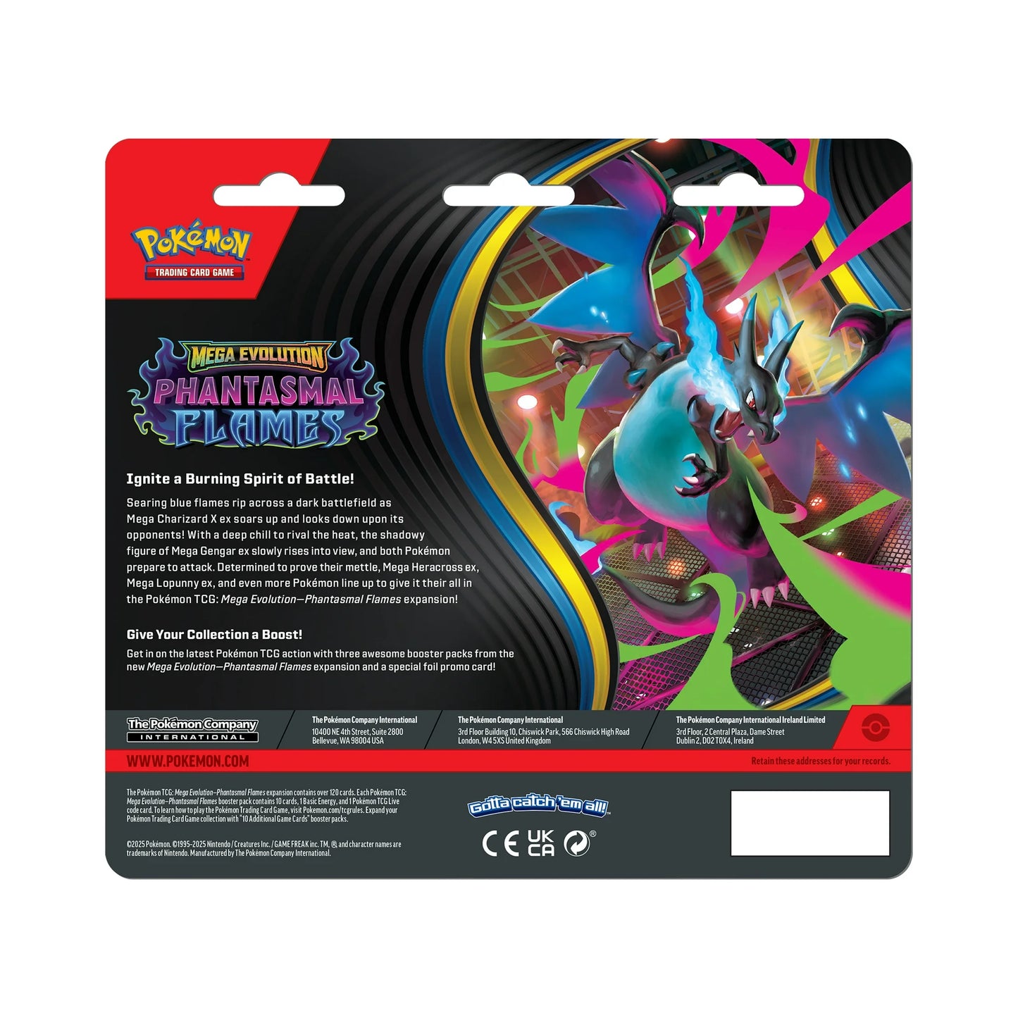 Pokémon TCG: Phantasmal Flames 3pk Blister Bundle